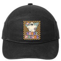 Retro Groovy Ghost Malone Funny Cute For Halloween Costume 7-Panel Snapback Hat