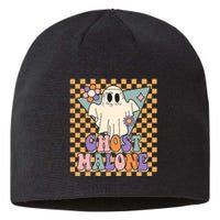 Retro Groovy Ghost Malone Funny Cute For Halloween Costume Sustainable Beanie