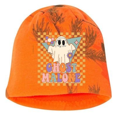 Retro Groovy Ghost Malone Funny Cute For Halloween Costume Kati - Camo Knit Beanie