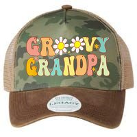 Retro Groovy Grandpa Birthday Matching Family Father's Day Legacy Tie Dye Trucker Hat
