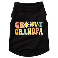 Retro Groovy Grandpa Birthday Matching Family Father's Day Doggie Tank
