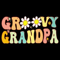 Retro Groovy Grandpa Birthday Matching Family Father's Day Doggie Tank