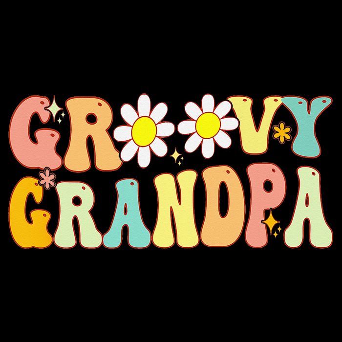 Retro Groovy Grandpa Birthday Matching Family Father's Day Doggie Tank