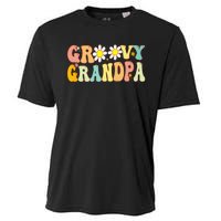 Retro Groovy Grandpa Birthday Matching Family Father's Day Cooling Performance Crew T-Shirt