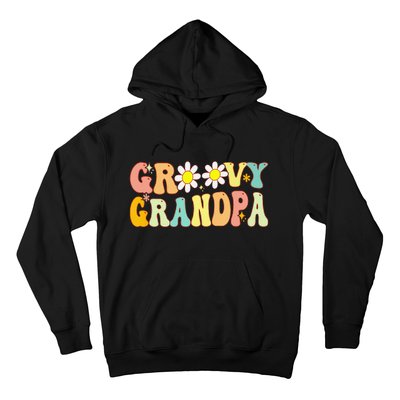 Retro Groovy Grandpa Birthday Matching Family Father's Day Hoodie