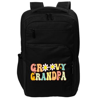 Retro Groovy Grandpa Birthday Matching Family Father's Day Impact Tech Backpack