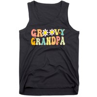 Retro Groovy Grandpa Birthday Matching Family Father's Day Tank Top