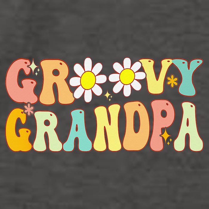 Retro Groovy Grandpa Birthday Matching Family Father's Day Vector Backpack