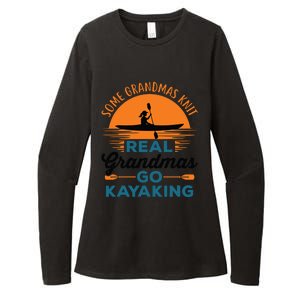 Real Grandmas Go Kayaking Yak Kayak Canoe Kayaker Womens CVC Long Sleeve Shirt