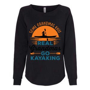 Real Grandmas Go Kayaking Yak Kayak Canoe Kayaker Womens California Wash Sweatshirt