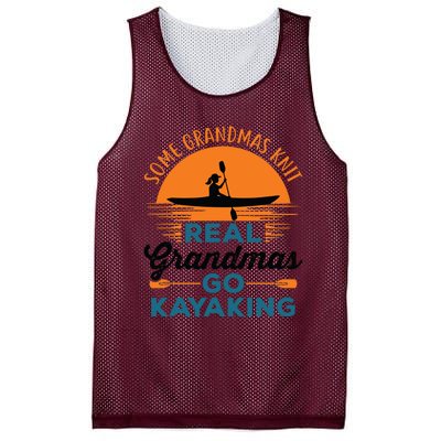 Real Grandmas Go Kayaking Yak Kayak Canoe Kayaker Mesh Reversible Basketball Jersey Tank