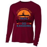 Real Grandmas Go Kayaking Yak Kayak Canoe Kayaker Cooling Performance Long Sleeve Crew