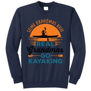 Real Grandmas Go Kayaking Yak Kayak Canoe Kayaker Sweatshirt