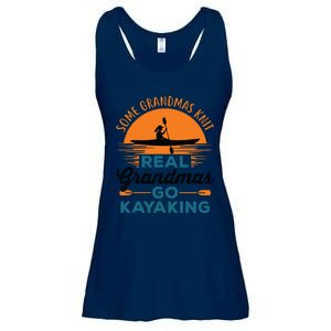 Real Grandmas Go Kayaking Yak Kayak Canoe Kayaker Ladies Essential Flowy Tank