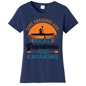 Real Grandmas Go Kayaking Yak Kayak Canoe Kayaker Women's T-Shirt