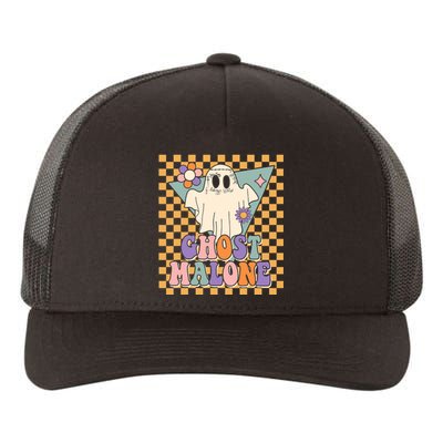 Retro Groovy Ghost Malone Funny Cute For Halloween Costume Yupoong Adult 5-Panel Trucker Hat