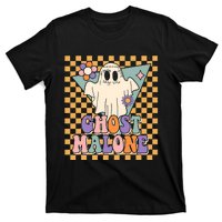 Retro Groovy Ghost Malone Funny Cute For Halloween Costume T-Shirt