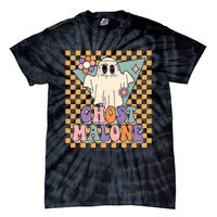 Retro Groovy Ghost Malone Funny Cute For Halloween Costume Tie-Dye T-Shirt