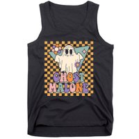 Retro Groovy Ghost Malone Funny Cute For Halloween Costume Tank Top