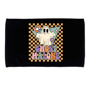 Retro Groovy Ghost Malone Funny Cute For Halloween Costume Microfiber Hand Towel