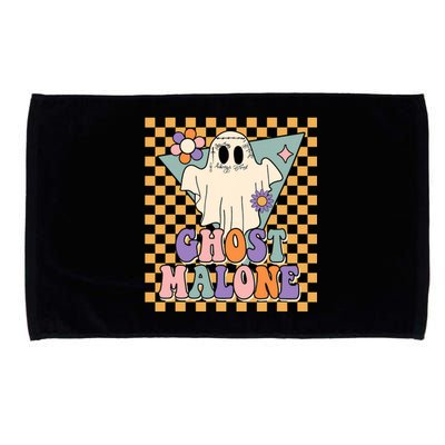 Retro Groovy Ghost Malone Funny Cute For Halloween Costume Microfiber Hand Towel