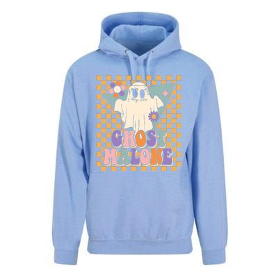 Retro Groovy Ghost Malone Funny Cute For Halloween Costume Unisex Surf Hoodie