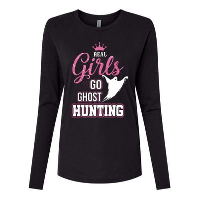 Real Go Ghost Hunting Gifts For Ghost Hunters Womens Cotton Relaxed Long Sleeve T-Shirt