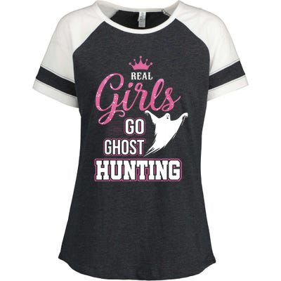 Real Go Ghost Hunting Gifts For Ghost Hunters Enza Ladies Jersey Colorblock Tee