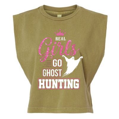 Real Go Ghost Hunting Gifts For Ghost Hunters Garment-Dyed Women's Muscle Tee