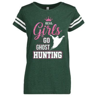 Real Go Ghost Hunting Gifts For Ghost Hunters Enza Ladies Jersey Football T-Shirt