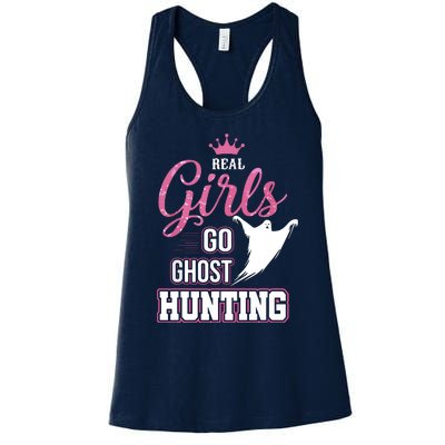 Real Go Ghost Hunting Gifts For Ghost Hunters Women's Racerback Tank