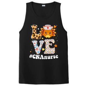 Retro Gobble Gobble Thanksgiving Cna Nurse Turkey Leoprad Rn Gift PosiCharge Competitor Tank