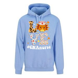 Retro Gobble Gobble Thanksgiving Cna Nurse Turkey Leoprad Rn Gift Unisex Surf Hoodie