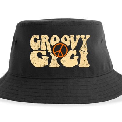 Retro Groovy Gigi Aesthetic Nostalgia 60's 70's Retro Gigi Sustainable Bucket Hat