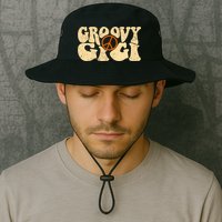 Retro Groovy Gigi Aesthetic Nostalgia 60's 70's Retro Gigi Bucket Hat