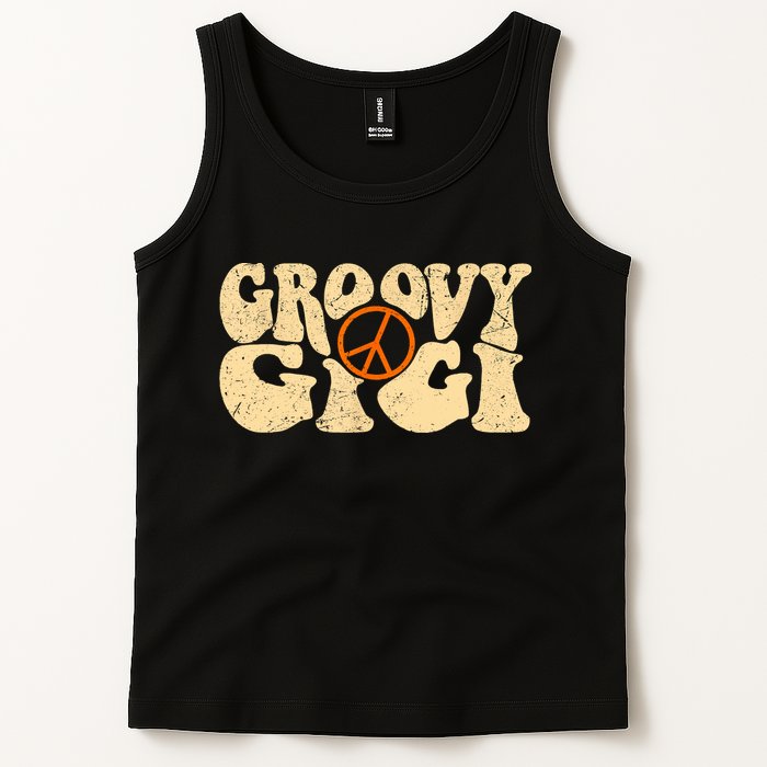 Retro Groovy Gigi Aesthetic Nostalgia 60's 70's Retro Gigi Tank Top