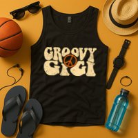 Retro Groovy Gigi Aesthetic Nostalgia 60's 70's Retro Gigi Tank Top