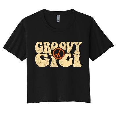 Retro Groovy Gigi Aesthetic Nostalgia 60's 70's Retro Gigi Crop Top