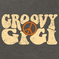Retro Groovy Gigi Aesthetic Nostalgia 60's 70's Retro Gigi Cotton Canvas Backpack