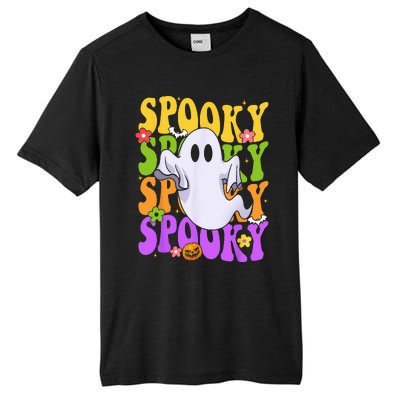 Retro Groovy Ghost Halloween Costume SPOOKY VIBES Tall Fusion ChromaSoft Performance T-Shirt