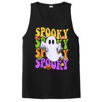 Retro Groovy Ghost Halloween Costume SPOOKY VIBES PosiCharge Competitor Tank