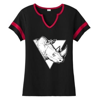 Rhino Great Gift Ladies Halftime Notch Neck Tee