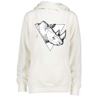 Rhino Great Gift Womens Funnel Neck Pullover Hood