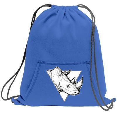 Rhino Great Gift Sweatshirt Cinch Pack Bag