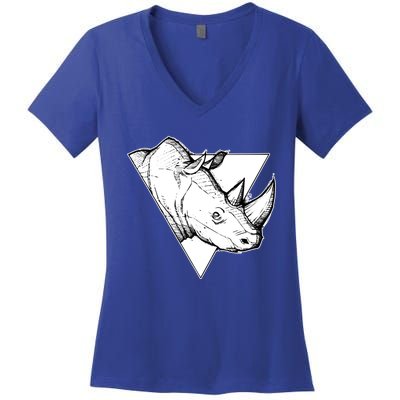 Rhino Great Gift Women's V-Neck T-Shirt