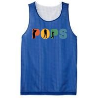 Retro Golf Grandpa Golfer Pops Grandfather Gift Mesh Reversible Basketball Jersey Tank