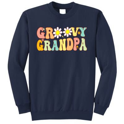 Retro Groovy Grandpa Birthday Matching Family Father's Day Sweatshirt