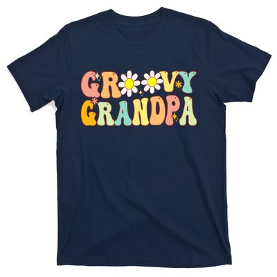 Retro Groovy Grandpa Birthday Matching Family Father's Day T-Shirt