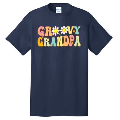 Retro Groovy Grandpa Birthday Matching Family Father's Day Tall T-Shirt