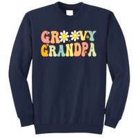 Retro Groovy Grandpa Birthday Matching Family Father's Day Tall Sweatshirt